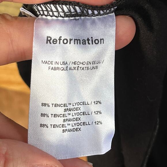 Reformation Raydon Knit Black Off The Shoulder Dress Size M - Picture 9 of 11